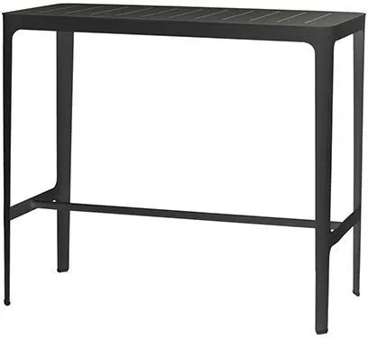 Cane-Line Cut barbord - Sort - Aluminium