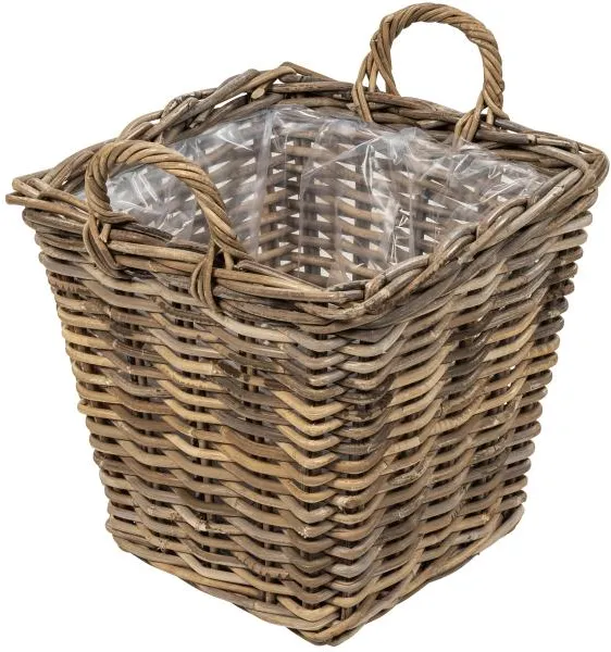 Kurv firkantet med håndtag 37x37x35cm